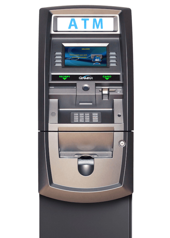 Freestanding Genmega ATM machine
